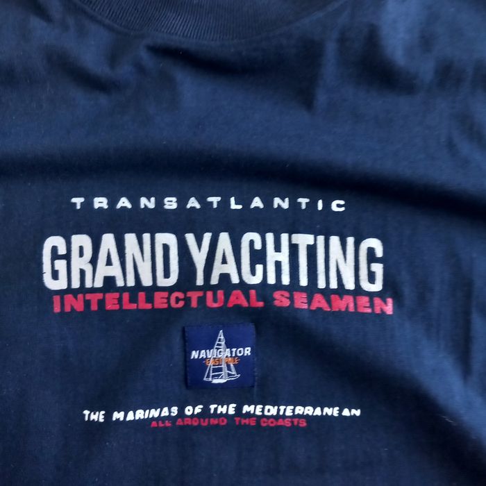 T-shirt homme bleu marine imprimé taille M - photo numéro 3