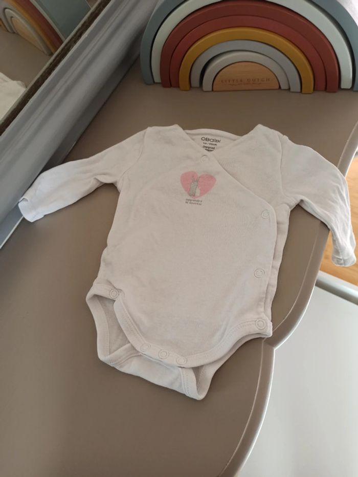 Body blanc 1 mois OBAIBI - photo numéro 2