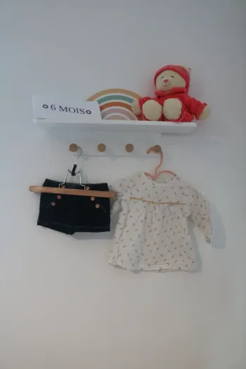 Ensemble blouse Mes petits cailloux et short Tape à l'oeil 6 mois
