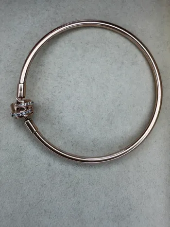 Bracelet Jonc Pandora Authentique Étoile filante plaqué Or rose