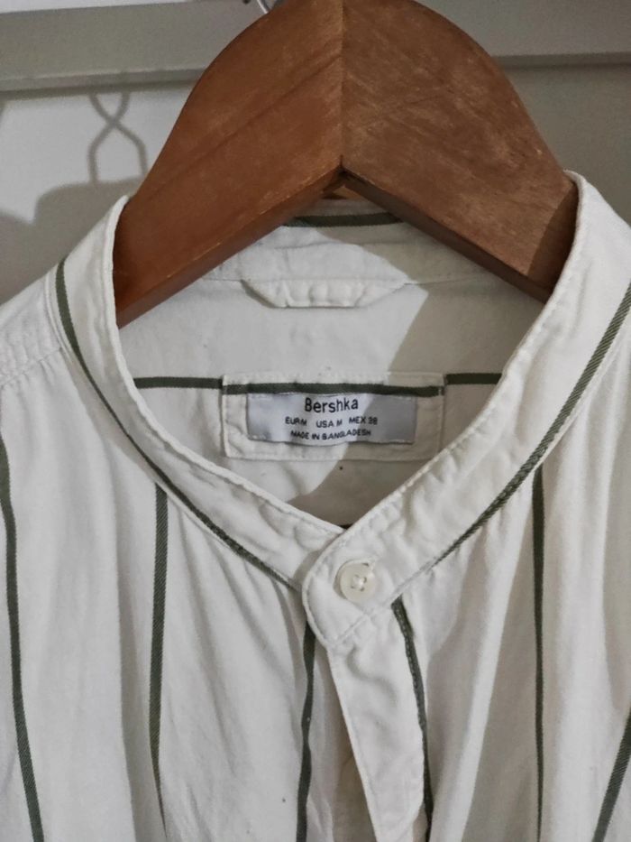 Chemise blanche a rayure Bershka eur M mex38 - photo numéro 2