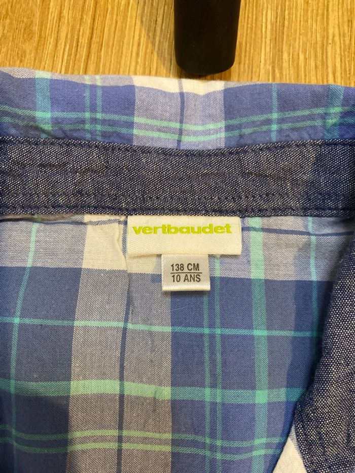 Chemise manche longue à carreaux garçon - photo numéro 4