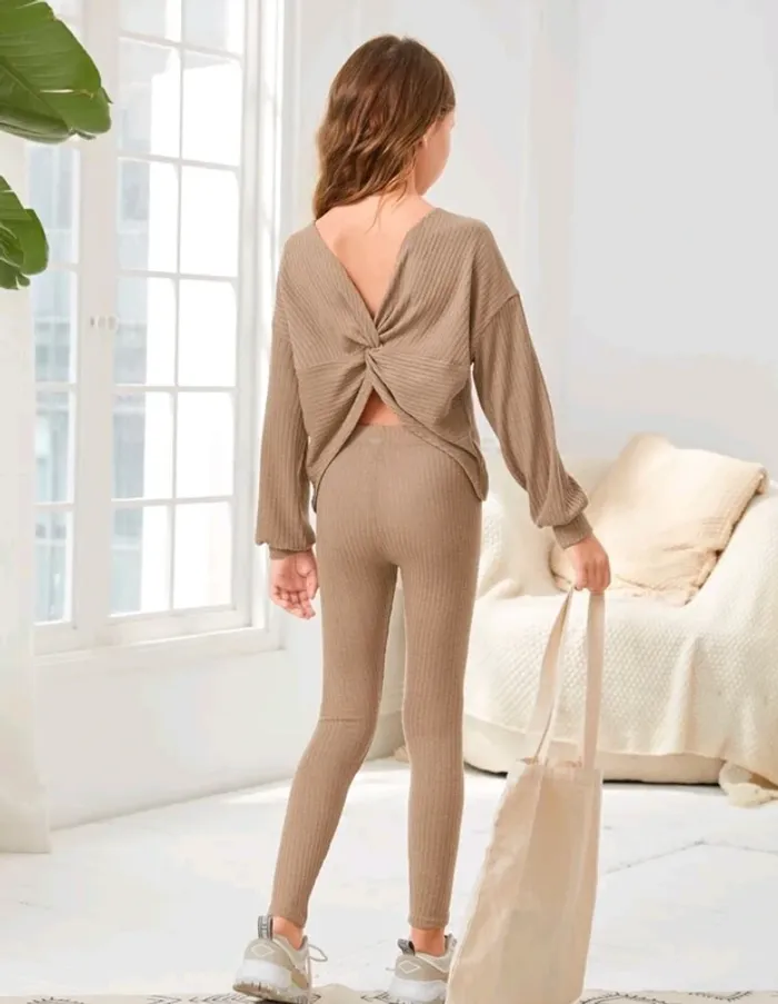 Ensemble camel shein 8 ans t-shirt legging - photo numéro 5