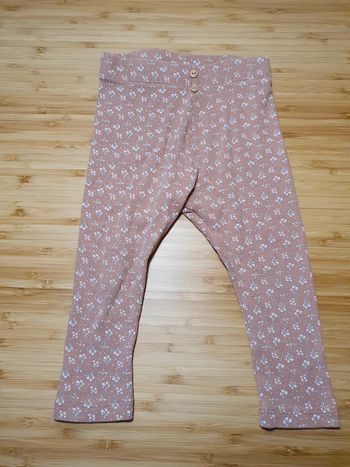 Legging Kiabi coton biologique 18 mois 80 cm côtelé