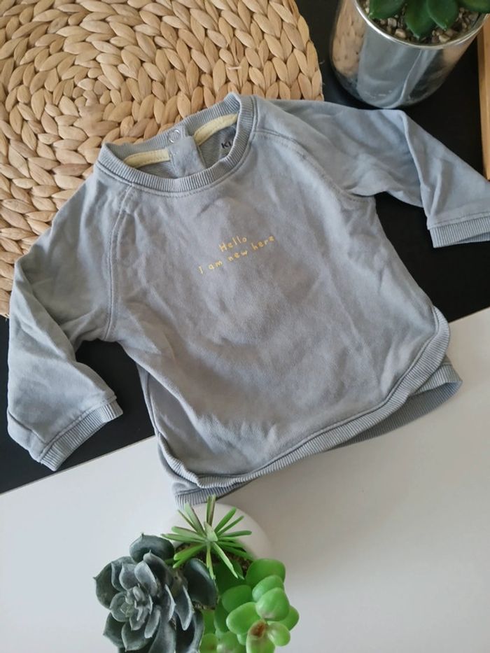 Pull gris garçon Taille 3 mois🌿🦊 - photo numéro 4