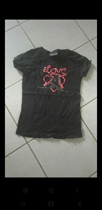 T-shirt fille converses 8 ans