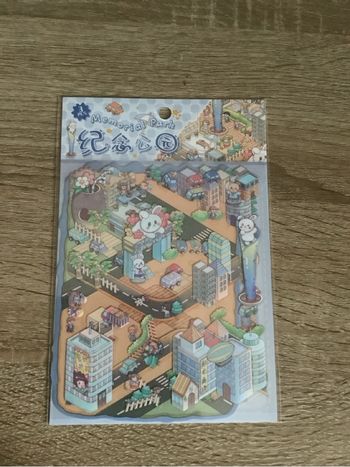 Planche sticker ville lapin