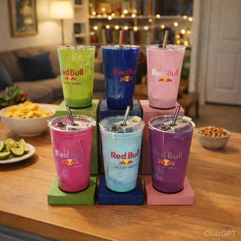 Lot 6 verres Redbull Lumineux 420ml 