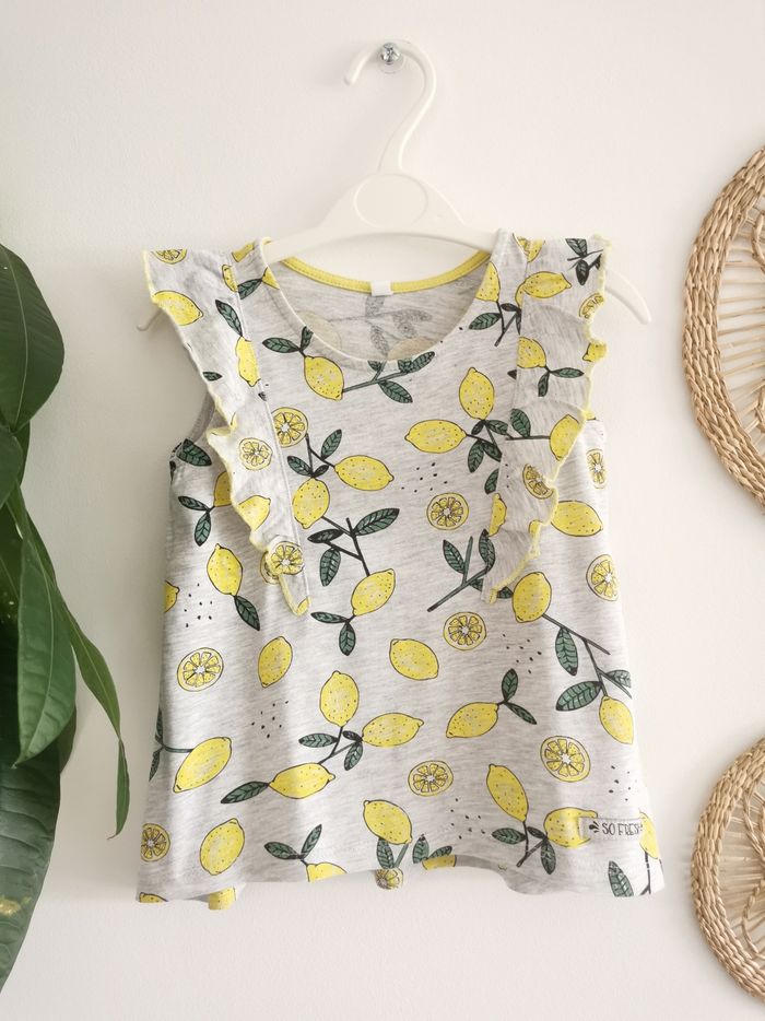 Top, débardeur citrons Zeeman Taille 3/4 Ans