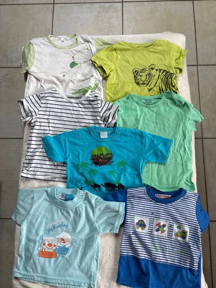 Lots de 7  t-shirt garçon