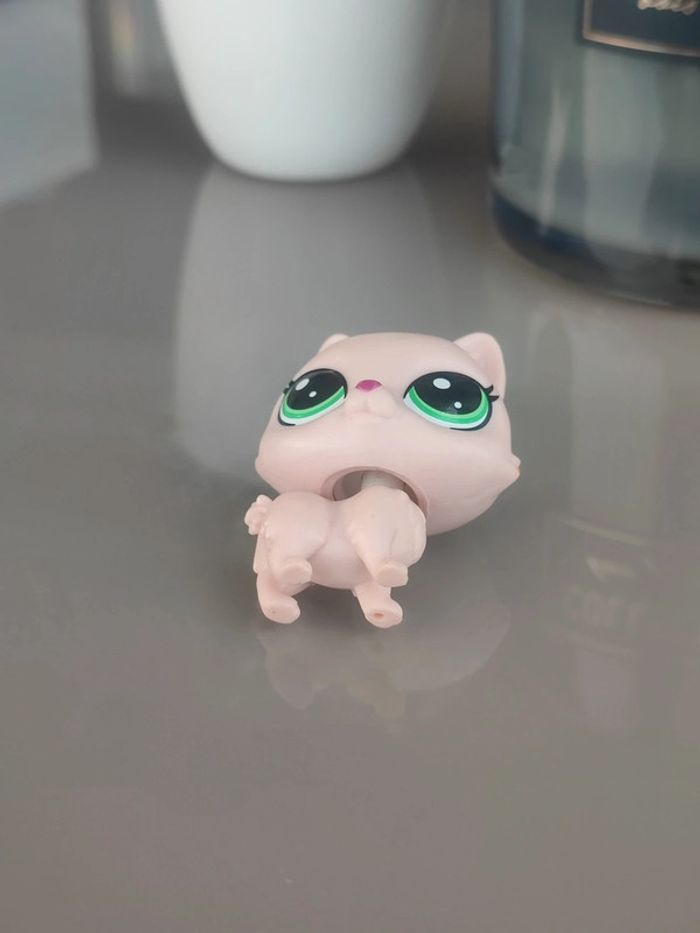 Littlest Pet Shop pink cat unnumbered - photo numéro 3