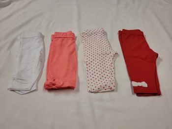 Lot de 4 pantacourt fille 6mois