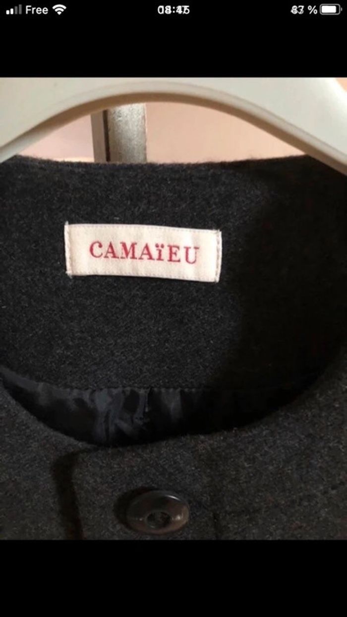 Manteau camaïeu neuf taille 38 - photo numéro 3