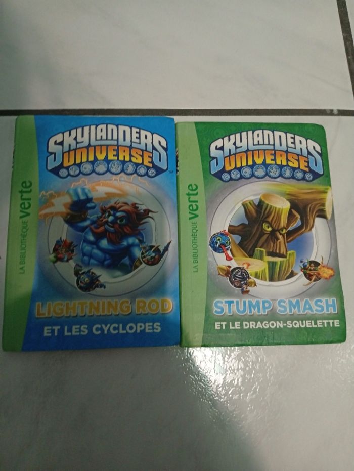 Livres Skylanders bibliothèque verte