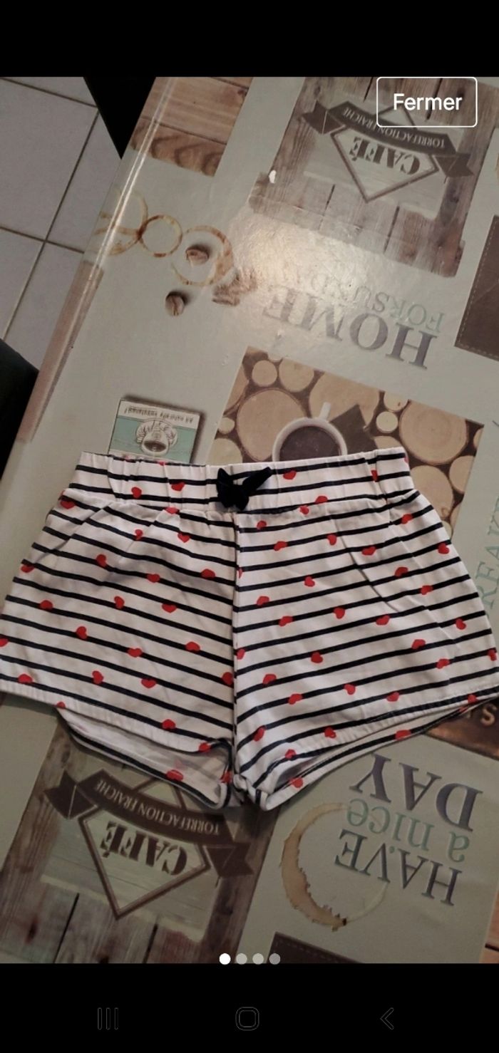 Short fille Orchestra taille 8 ans