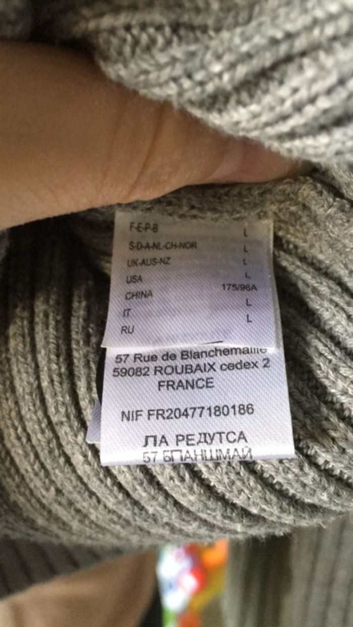 Pull Homme gris - photo numéro 3