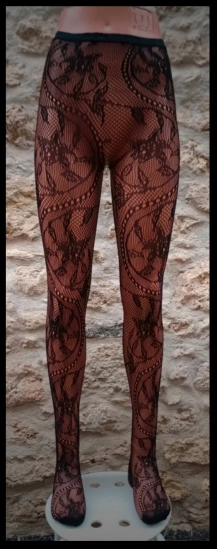 Collant résille motif fantaisie - photo numéro 2