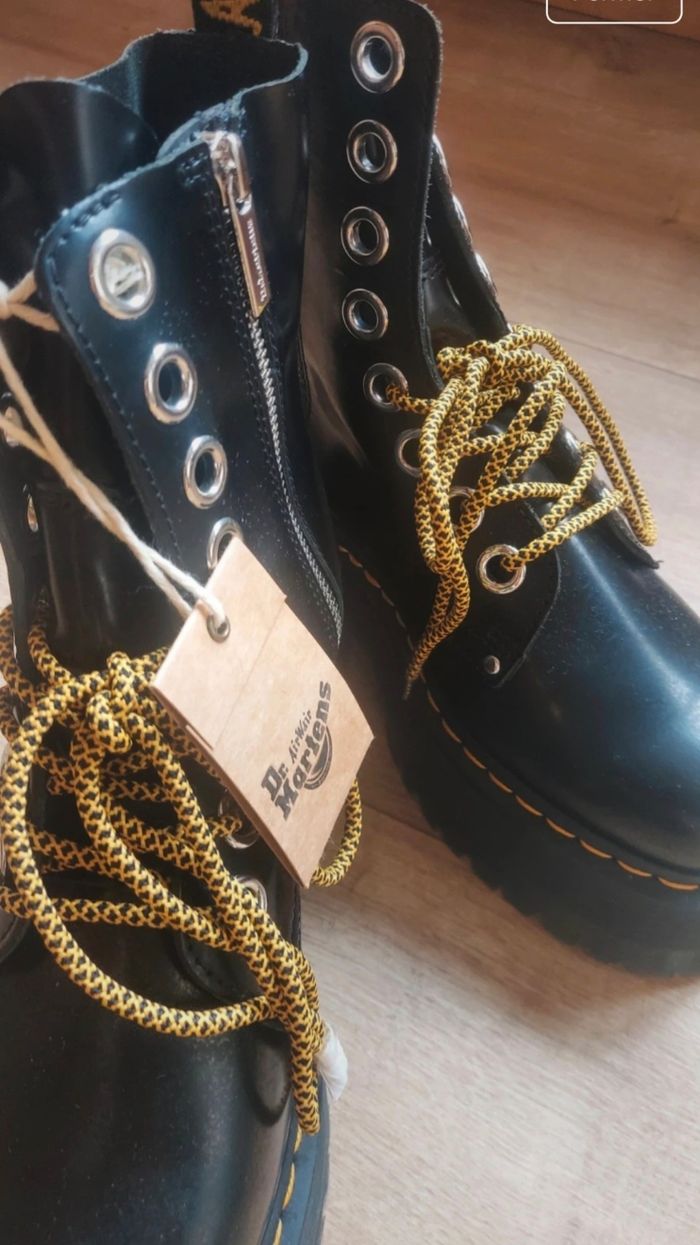 Boots De Martens Jadon Max Black Buttero - photo numéro 5