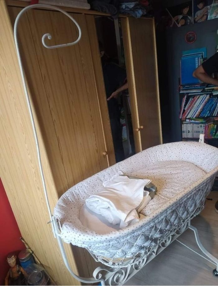 Berceau fer forgé bébé vintage - photo numéro 9