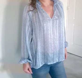 Blouse bleu h&M taille S