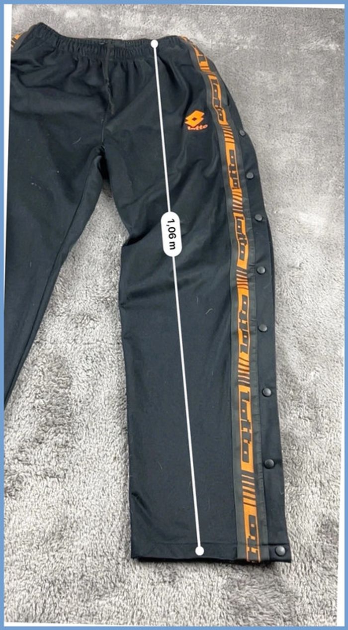 Jogging vintage à pressions Lotto Noir Taille XL - photo numéro 4