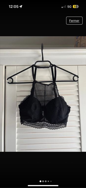 Soutien gorge à dentelle noir