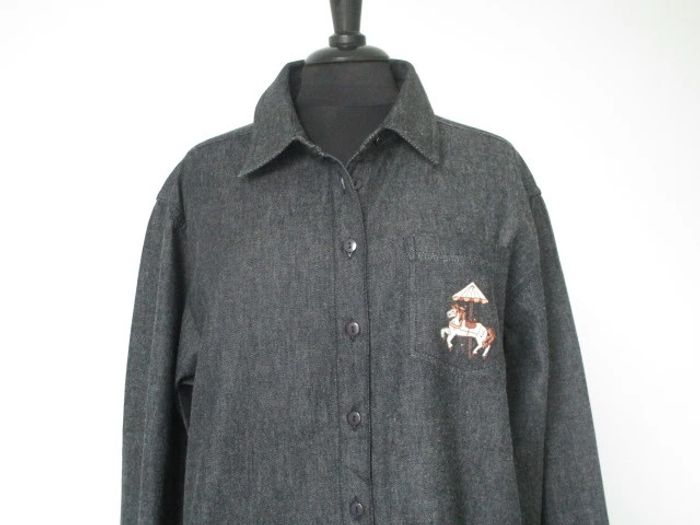 Chemise jean vintage carrousel 46 TBE