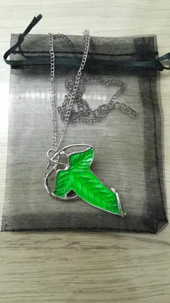 Broche/Collier - Feuille Elfique (Seigneur des Anneaux)