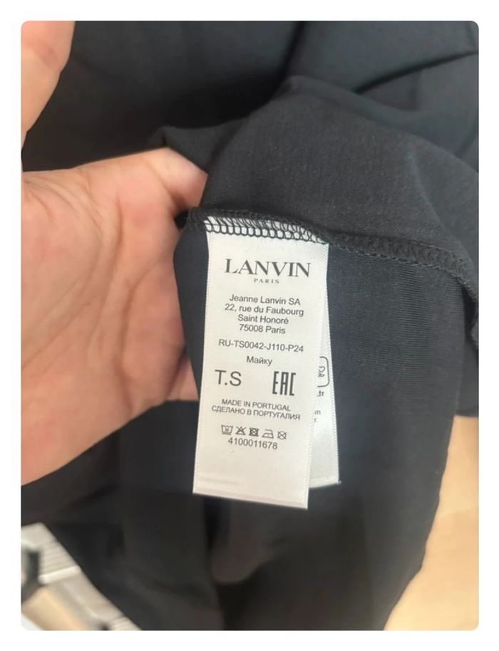 T-shirt Lanvin noir taille S - photo numéro 6