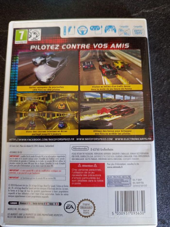 Nintendo - WII - Need for speed - Hot pursuit - photo numéro 2