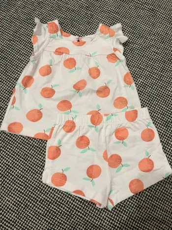 T-shirt short pêche