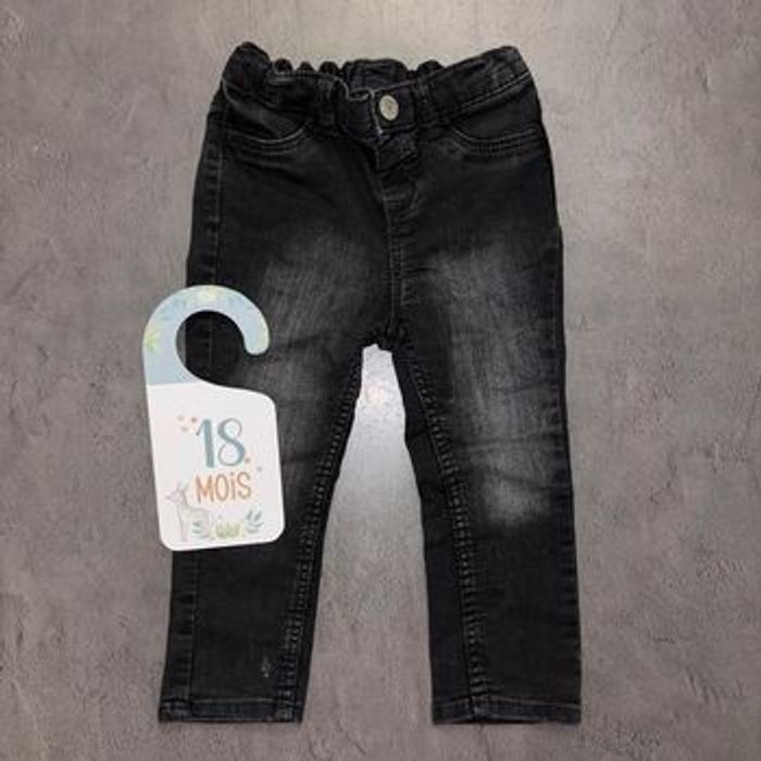 Jean noir gris H&M / 18 mois / Très bon état