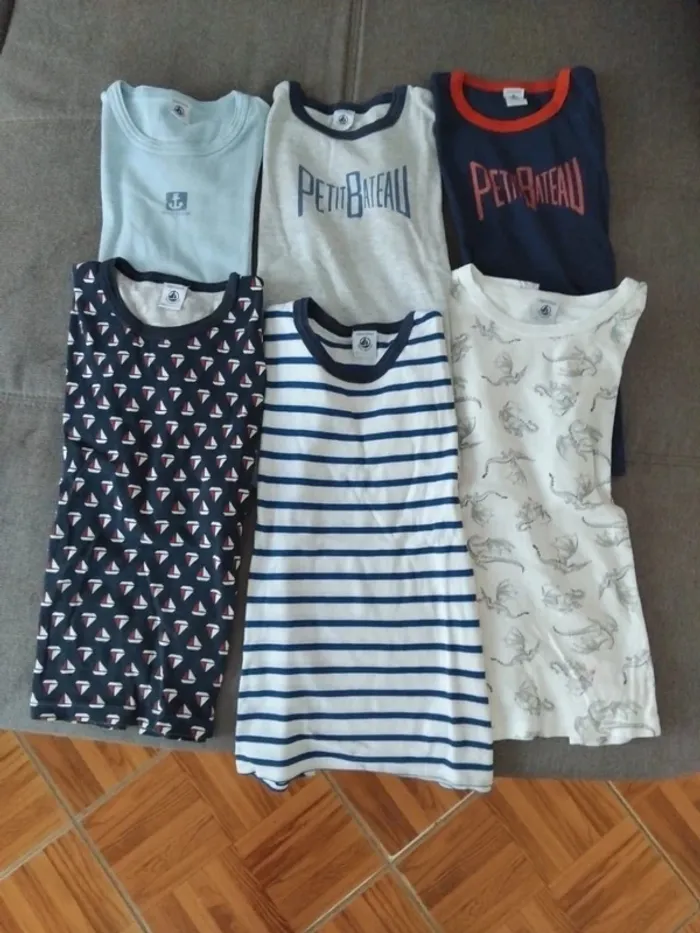 Lot de 6 tricots de peau petit bateau t10ans - photo numéro 6