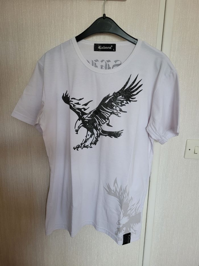 Tee-shirt homme Kabeen avec  impression devant et dos