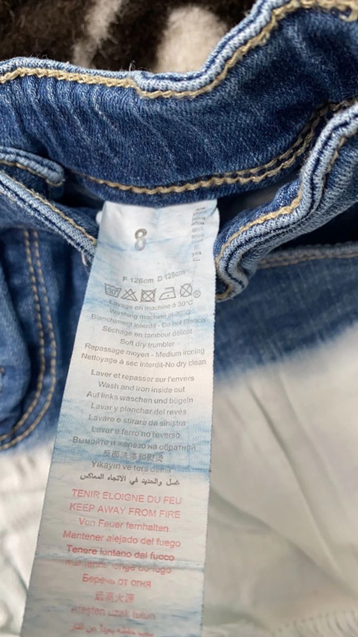 Short tie and dye jeans ikks 8 ans - photo numéro 7