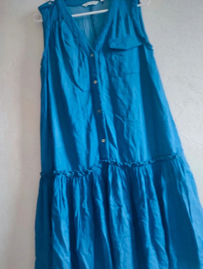 Jolie robe couleur jeans , robe d'été Naf Naf 💖 taille 38 - photo numéro 3