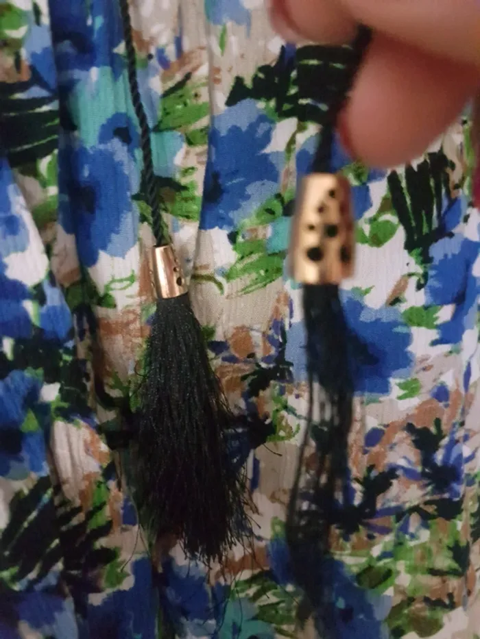 Blouse imprimée bleu T 46 - photo numéro 4