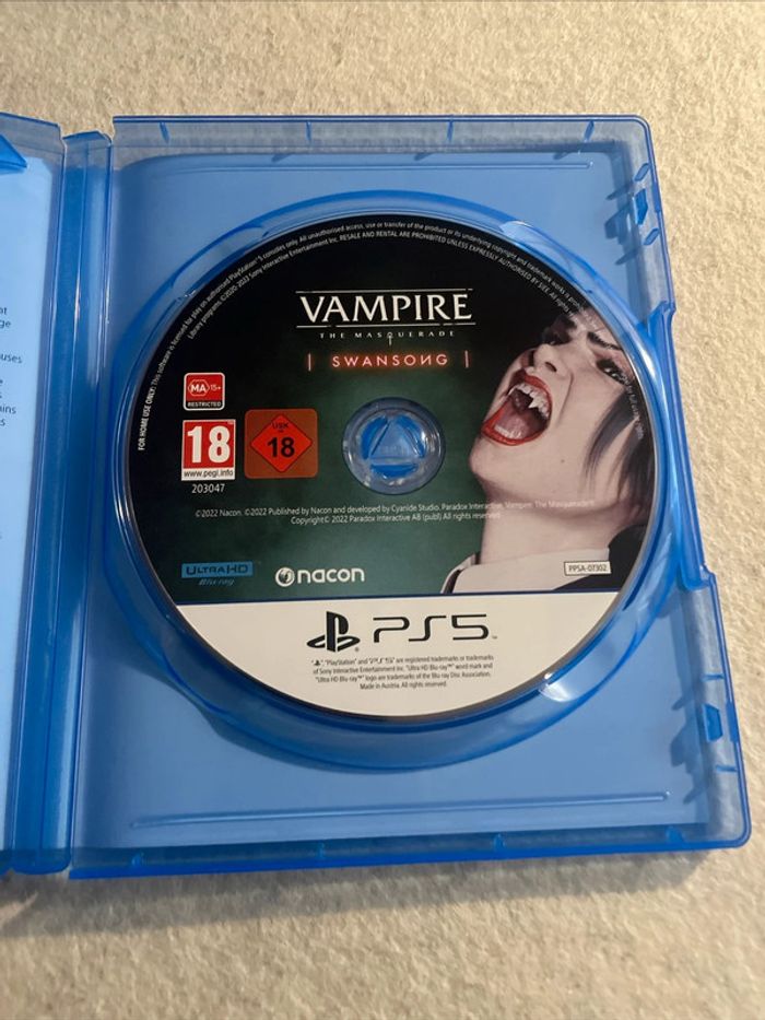 Vampire The Masquerade Swansong Jeu PS5 FR - photo numéro 2