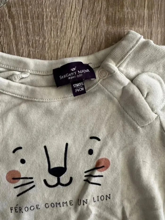 Ensemble garçon 12 mois 74 cm salopette - photo numéro 4