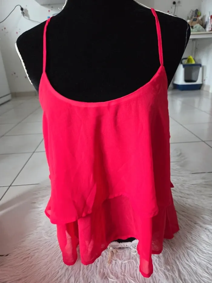 Top femme Rouge T 2XL 46 48 - photo numéro 2