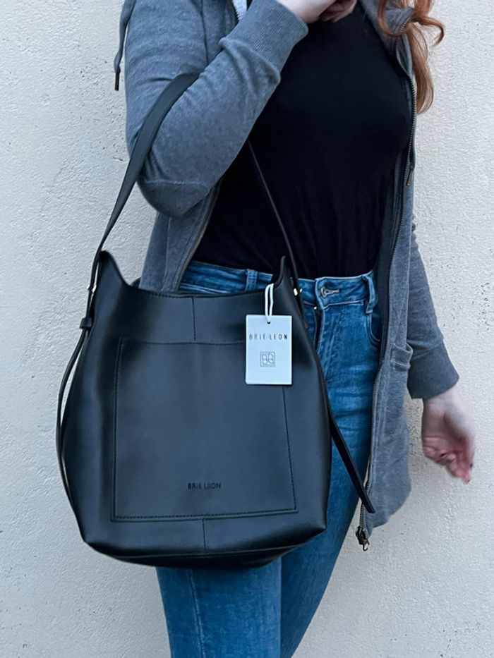Sac à main bandoulière (2 en 1) noir - photo numéro 2