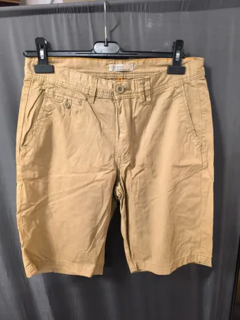 307375 short marron homme M blend