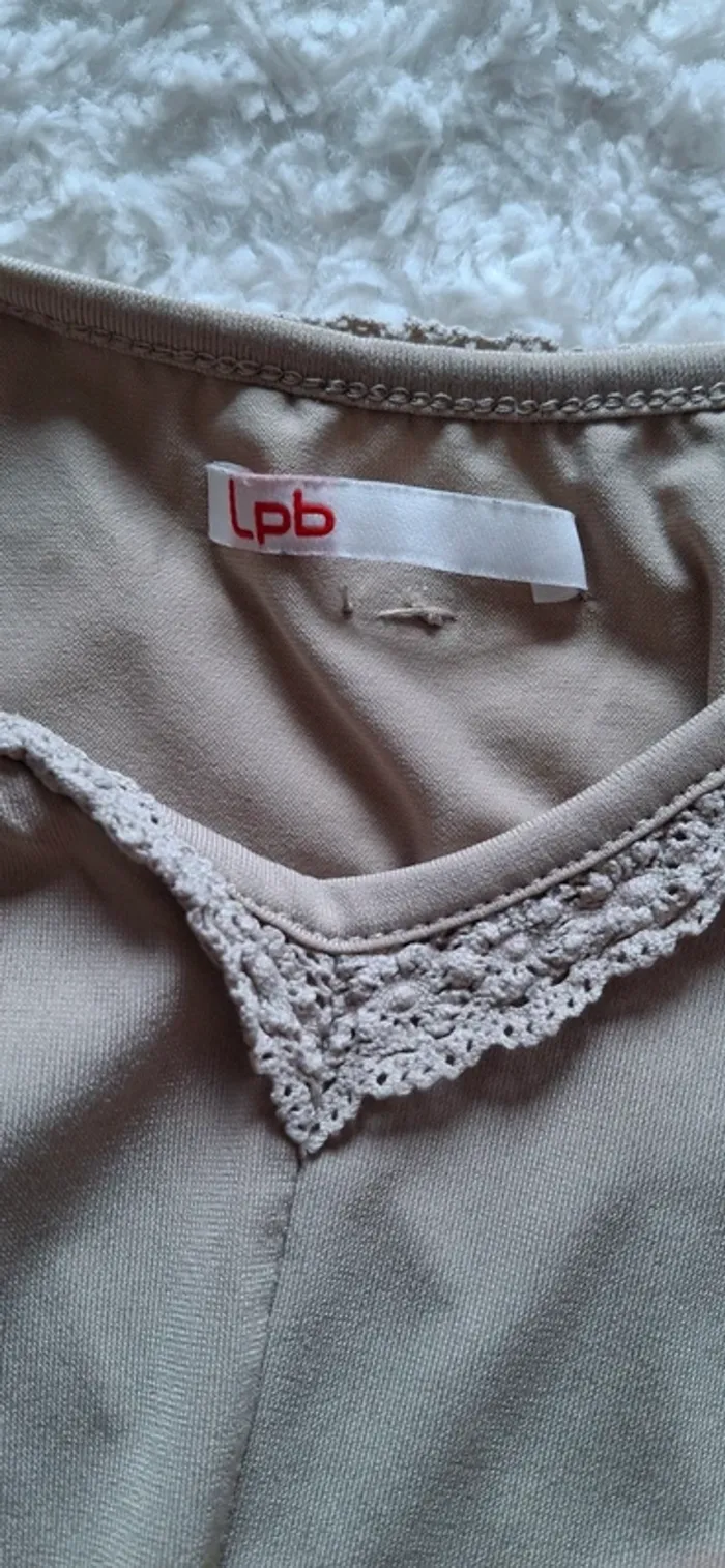 Débardeur fluide beige à nouer lpb - photo numéro 7