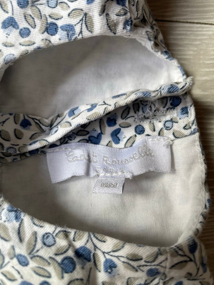 Robe manches longues motif liberty bébé fille Cadet Rousselle - 6mois - photo numéro 4