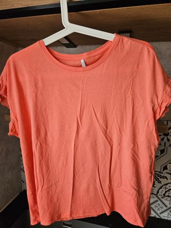 Tee-shirt manches dentelle