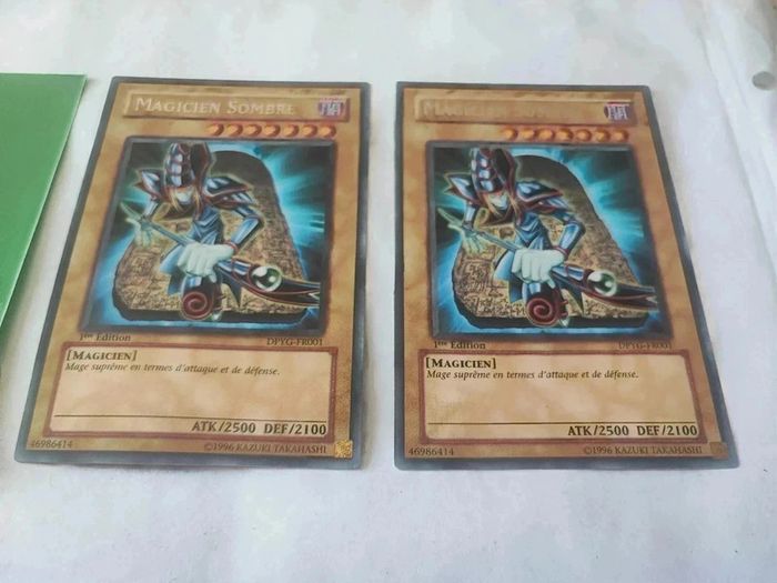 2 cartes Yu-Gi-Oh! Magicien sombre 1 ère édition dpyg-fr001 - photo numéro 3
