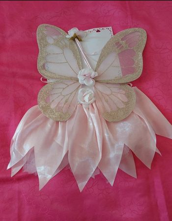 Déguisement fille fée papillon paillettes Neuf Claire's