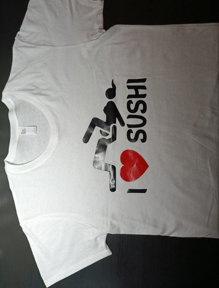 T-shirt I love sushi - photo numéro 5