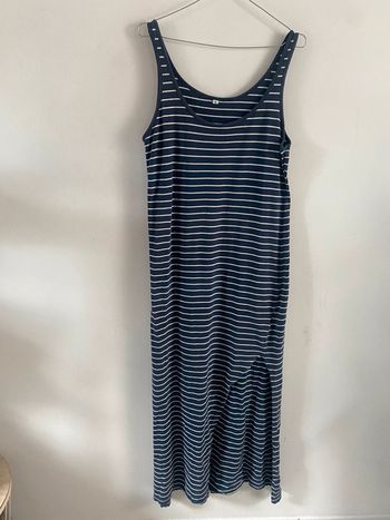 Robe longue à rayures