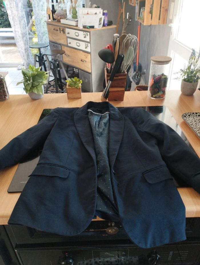 Blazers bleu marine Kiabi taille S - photo numéro 2
